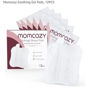 Momcozy Hydrogel Breast Pads Soothing Gel Pads - White (12 PCS)